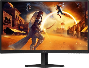 AOC C27G4ZE Gaming Monitor, 27-inch VA FHD Display, Up to 280Hz Refresh Rate, 0.3ms (MPRT) Response Time, Adaptive Sync Technology, 1.07b Color Display, 1500R Curvature, Black