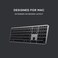 Satechi SM3 Mechanical Keyboard,108 Keys Full Size Keyboard with White LED Backlit, Wired and Bluetooth Keyboard for Mac and Windows - Dark Gray/Gray
