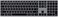 Satechi SM3 Mechanical Keyboard,108 Keys Full Size Keyboard with White LED Backlit, Wired and Bluetooth Keyboard for Mac and Windows - Dark Gray/Gray
