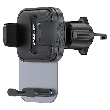 حامل سيارة ACEFAST D25 للفتحات الهوائية   حامل هاتف قابل للتعديل مع قبضة قوية ومشبك تثبيت ثابت - أسود