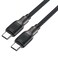 ACEFAST C10-03 CABLE USB-C to USB-C silicone braid charging data cable, black