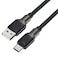 ACEFAST C10-04 CABLE USB-A to USB-C silicone braid charging data cable, black