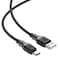 ACEFAST C10-04 CABLE USB-A to USB-C silicone braid charging data cable, black