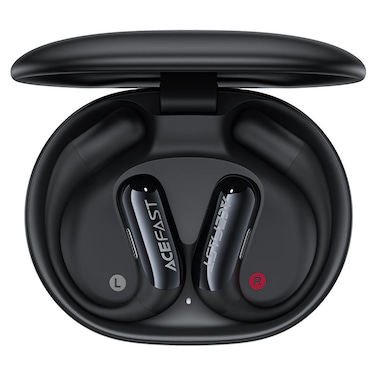 سماعات أذن Acefast AceFit Air المفتوحة، سماعات أذن لاسلكية مع جهير غني، سماعات رأس رياضية بلوتوث 5.4 مع علبة شحن، سماعات أذن تعمل حتى 32 ساعة IP54 مقاومة للماء للتمرين - أسود