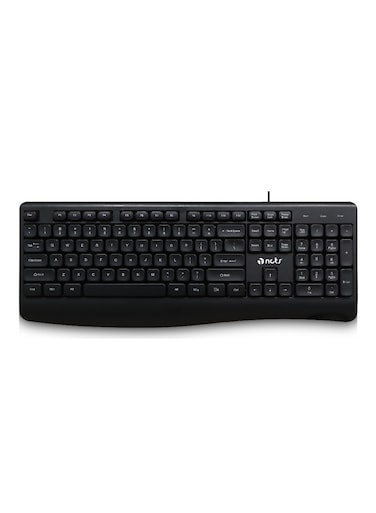 NCTS KB10B Wired Keyboard, Compatible with USB 2.0/3.0, Support USB1.0/1.1, English, Layout for Win/Mac, Desktop, Laptop