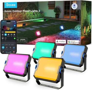 Govee Outdoor FLood Lights (Pack of 4) - H8057