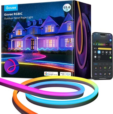 Govee RGBIC Outdoor Neon Rope Ligh-H61A9