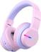 iClever Bluetooth Kids Headphones, BTH12 Colorful LED Lights Kids Wireless Headphones Over Ear with 74/85/94dB Volume Limited, 85H Playtime, Bluetooth 5.2, Built-in Mic for School/Tablet/PC
