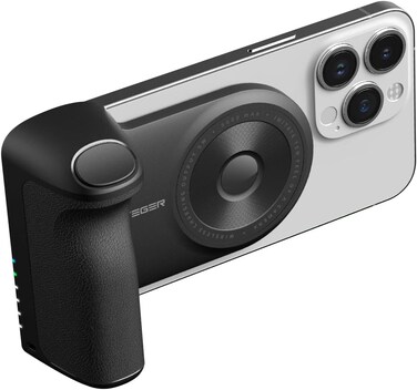 Veger UQ-W0569-SC SnapCam, MagSafe Compatible, Handheld Shutter Grip for Smartphone Photography, Bluetooth Connectivity, Suitable for iPhone