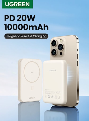 UGREEN Nexode 10000mAh Magnetic Wireless Power Bank (20W PD)