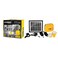 STARGOLD Solar Lighting System 4W/ 6V Solar Panel 2LED Bulbs With 10 In 1 USB Cable Control Box With Built In Battery