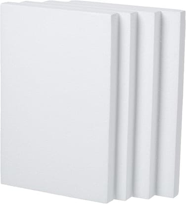 CRAFT MAGIC 6pcs Craft Foam Block   8x6x1inch   Rectangle Polystyrene Foam   Thermocol   Styrofoam   for Art Sculpting   Flower Arrangements   Modeling   DIY Arts and Crafts   School Office Home