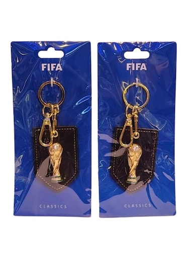 سلسلة مفاتيح على شكل كأس بطل العالم لكرة القدم