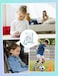 iClever Kids Headphones, Bluetooth 5.4 Air Conduction Open Ear Headphones, Safe Volume 74&amp;85 dBA, Clear Audio, 360&deg; Bending, Ultra-Light Comfortable Kids Wireless Headphone for iPad/Travel/Sports
