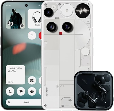 Nothing Phone (3) A024 Bundle, 16GB RAM, 512GB, 5G, White (50MP Camera, 6.67" FHD+ Flexible AMOLED LTPS Display, 5,150mAh)