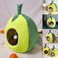 Pets Club Avocado Cat Bed Indoor House With High Density Sponge &ndash; Yellow With Green &ndash; 40*45*40 Cm -Medium