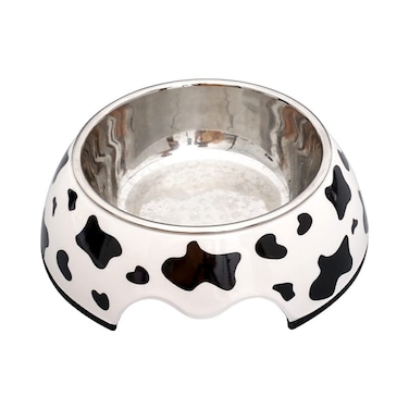 Cozy Paws Single Melamine Bowl -14x17.5x6cm White Dalmation
