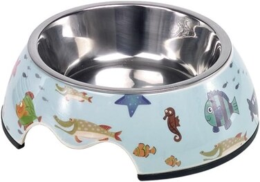 Cozy Paws Single Melamine Bowl -14x17.5x6cm Blue Star