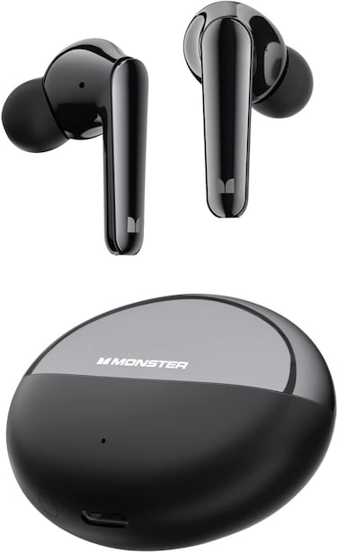 Monster N-Lite 203 AirLinks headphones, which support battery life of up to 30 hours, Bluetooth 5.3, Bluetooth wireless headphones, high definition calls, wireless stereo, waterproof IPX6.