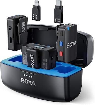 Boya BOYAMIC 3-in-1 wireless microphone system with onboard recording