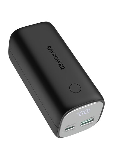 RAVPOWER&nbsp;10000 mAh RAVPower 10000mAh 30W Dual USB PD Power Bank - Black black
