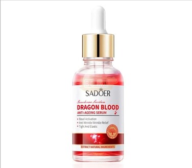 SADOER Dragon Blood Anti-Ageing Serum for Face Firming &amp; Lifting Face Serum, Deep Hydration, Anti-Wrinkle, Elasticity Repair, Dragon Blood Extract Facial Serum