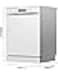 Hisense 15 Place settings Freestanding Dishwasher 8 Programs Color White Model - HS623E90W - 1 Year Full Warranty