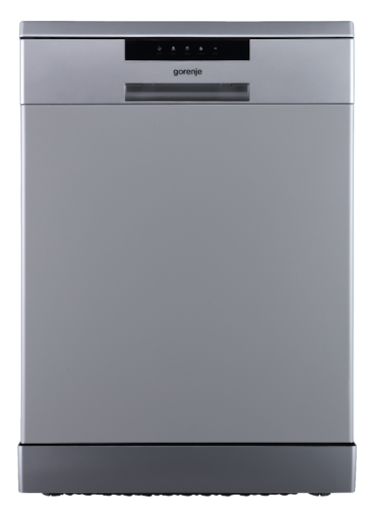 Gorenje 14 place settings Dishwasher,6 programmes, Energy class: 3 Star,Stainless steel tub,Removable Top,Silver Finish-GS643E10SME