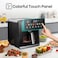 Hisense Air Fryer, 8 Liter Capacity, Black, 1700W, H09AFBKS4S (With Colorful Touch Panel And Visible Cooking Window)