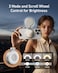 Telesin C03 Magnetic Selfie Ring Light with Mirror, 360&deg; LED Fill Light for iPhone &amp; other Phones with Magnetic Ring, 3 Color and Adjustable Height