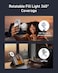 Telesin C03 Magnetic Selfie Ring Light with Mirror, 360&deg; LED Fill Light for iPhone &amp; other Phones with Magnetic Ring, 3 Color and Adjustable Height