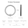 TELESIN 10-Inch Magnetic LED Selfie Ring Light with Phone Mount &ndash; Dimmable Fill Light with 1/4" Tripod Interface for YouTube, TikTok, Live Streaming &amp; Overhead Shooting (P3-FS-02)