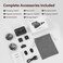 TELESIN Dual Wireless Lavalier Microphone Kit for iPhone 16/15, Android &amp; PC&ndash;656ft Range, 18-Hour Battery, USB-C Compatible, Noise Reduction, High-Fidelity Audio for Video, Interviews &amp; Live Streaming