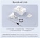 TELESIN Fun Shot Magnetic Grip P1-MP-10 White – Bluetooth Camera Shutter Handle for iPhone & Android with MagSafe Compatibility