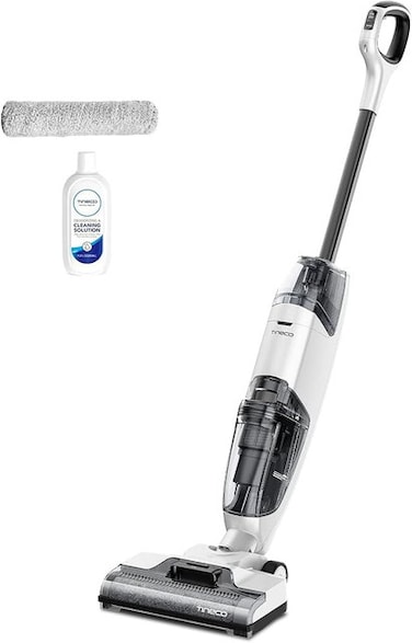 Tineco iFloor 2 Max Wet and Dry Cordless Vacuum Cleaner and Mop, Self Cleaning with Streak-Free Drying, Ideal For Hard Floors, All Corners, Sticky Messes and Pet Hairs, Portable and Lightweight Design