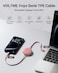 Retractable USB C Cable 【1m】, PD 60W Retractable USB C to USB C Fast Charging Data Cable , USB C Retractable Phone Charger Cable for iPhone 15/Pro/Plus/Pro Max/MacBook/iPad Pro/Samsung S24 - Pink