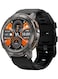 Kospet Tank T3 Smart Watch - 1.43" Amoled Display, 5ATM Water resistant, 130+ Sports Modes, Rugged Design Black- International Version