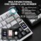 YUNZII AL80 Wireless Mechanical Keyboard, Full Aluminum CNC, Smart LCD Display, Hot Swappable Gasket 75% Layout with Knob, BT/2.4G/USB-C,QMK/VIA Support for Win/Mac (Silver, Gateron Zero Switch)