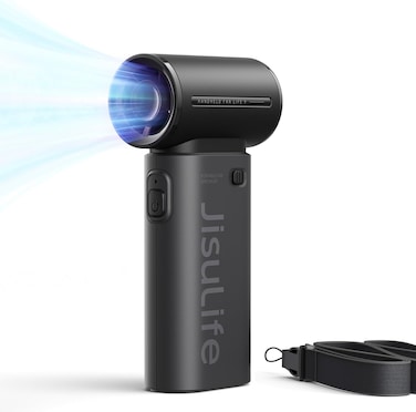 JISULIFE Portable Handheld Fan, Mini USB Rechargeable Fan [18H Max Cooling Time], 5000mAh Small Battery Personal Makeup/Eyelash Fan, Pocket Fan with 5 Speeds for Women Men Travel Camping Outdoor Black