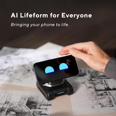 LOOI Robot-Space Black &ndash; AI Desktop Companion with ChatGPT Voice Interaction, Memory, Personality, Gesture &amp; Face Recognition, Emotional Support, and 10W Wireless Charging