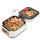 RAF 3-in-1 Electric Grill Hot Pot with Double Pan Frying, Dual Temperature Control, Non-Stick Coating, Foldable 180&deg; Design, Tempered Glass Lid, Korean BBQ &amp; Family Dining Cooker