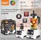 RAF 2-in-1 Electric Blender &amp; Grinder Set   2400W High-Power Blender with 2.5L Large Jar   20,000 RPM Mixer, Juicer &amp; Food Processor with Stainless Steel Blades   Low-Noise Portable Blender - White