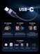 UGREEN USB C Cable 2M Braided 240W (48V 5A) Power Delivery PD 3.1, Fast Charging USB C to Type C Cable for MacBook Pro/Air, iPad Pro/Air 4, Samsung S25/S24/S23, iPhone 15/16/17 pro max
