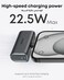 Anker Nano Power Bank, Mini Portable Charger with Built-In Foldable USB-C Connector, 5,000mAh Battery Pack 22.5W, For iPhone 16/15 Series, Samsung, Huawei, iPad, AirPods, Xiaomi, Vivo, Oppo and More