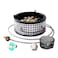 TAKU Murano TC-DF-8 Portable Camping Gas Stove 6 Burner, Powerful Gas Stove included 2 adapters to fit various gas bottles
