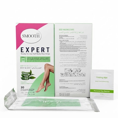 Feah Smooth Body Waxing Strips Green Tea   Hair Removal Strips