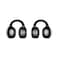 RIVERSONG Open Wearable Stereo Earbuds, Clip-On Ear Design, 30 HR Playing time, ENC Clear Calls, 360 HD Stereo, Black