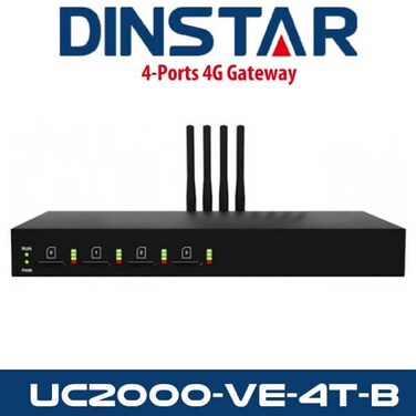 Dinstar UC2000-VE-4T-B VoIP LTE Gateway