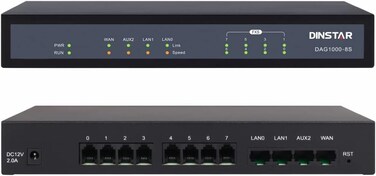 Dinstar DAG1000-8S FXS Analog VoIP Gateway