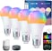 Lepro B2 AI Smart Bulb E27, 1100LM 10W (Replace 75W), Music Sync Smart Screw Bulb, Voice Control, AI Lighting Design Assistant,Bluetooth &amp; WiFi Bulb,Work with Alexa &amp; Google Assistant,4 Packs

